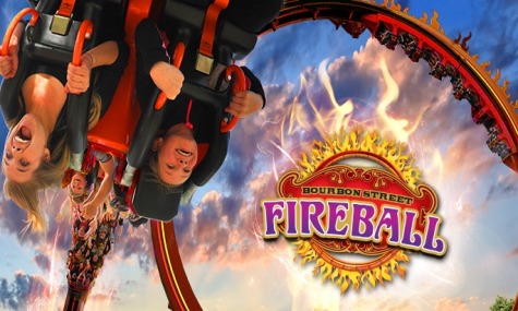 Die Fireball-Attraktion im Six Flags America wird im Mardi-Grass-Bereich entstehen