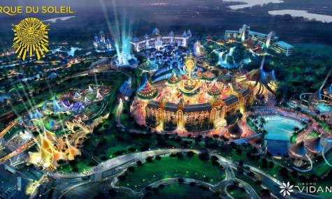 Das Artwork zum weltweit ersten Cirque du Solei Freizeitpark - Anklicken zum Vergrößern!