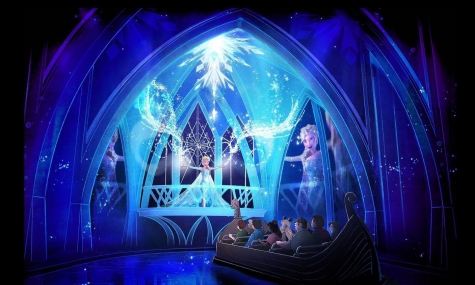 Die Szene in der Elsa Let it Go singt