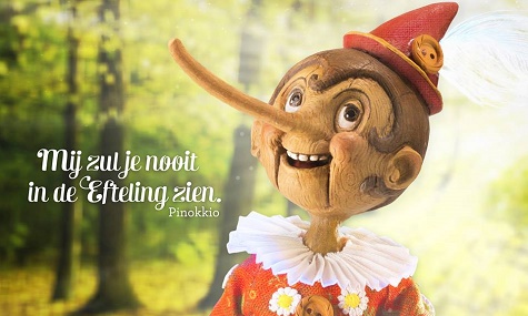 Das erste Werbeplakat von Efteling zum neuen Märchen - Artworks gibt es noch nicht.