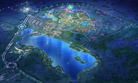 So wird das Areal des Shanghai Disney Resort aussehen - Anklicken zum Vergrößern!