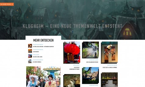 Die neue Website auf dem PC...