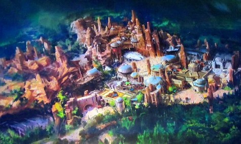 Das Artwork zum geplanten Star Wars Land