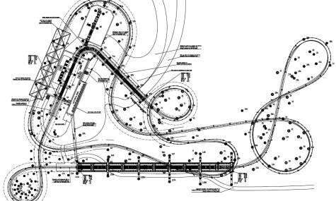 Das Layout der neuen Achterbahn 